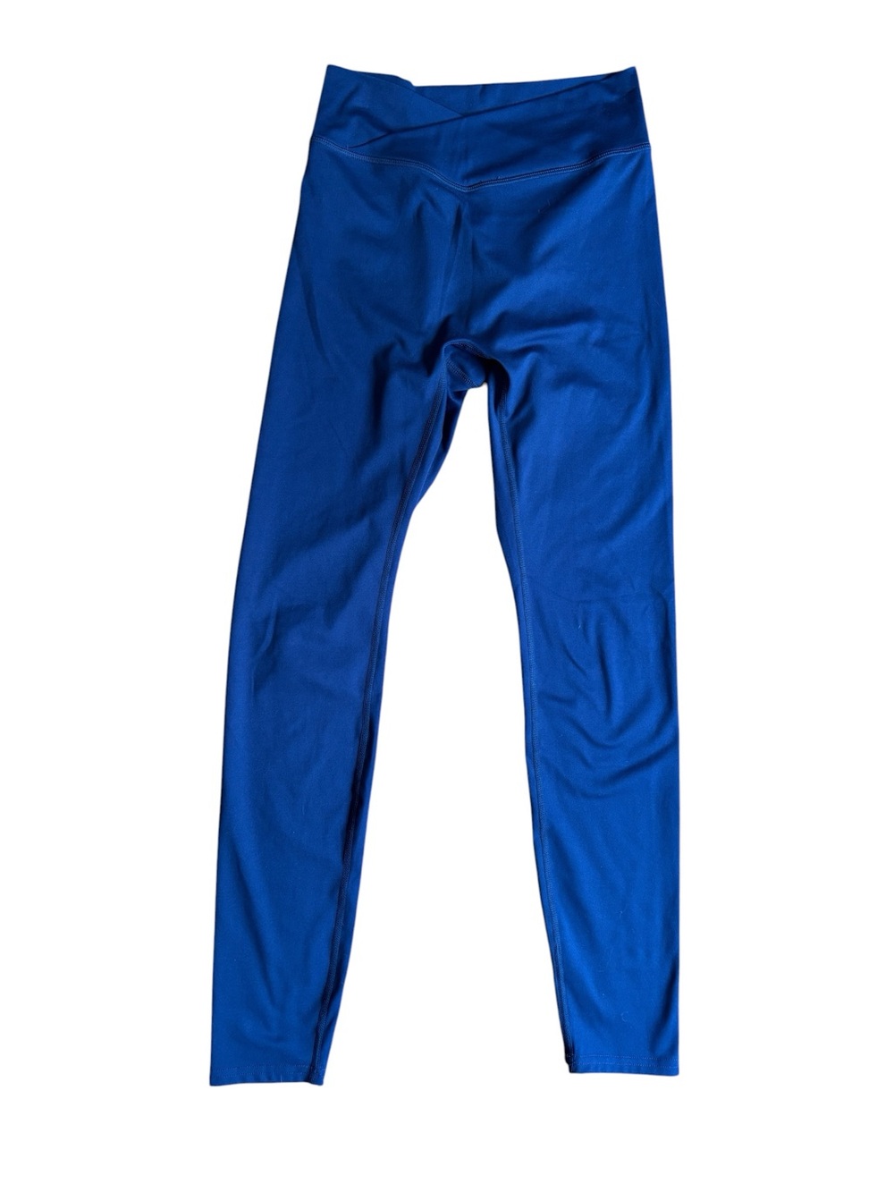 437 Women's Leggings "The V" Cobalt Blue High Waisted Sz. M